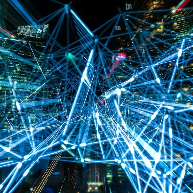 Netzwerk Lichtstreifen